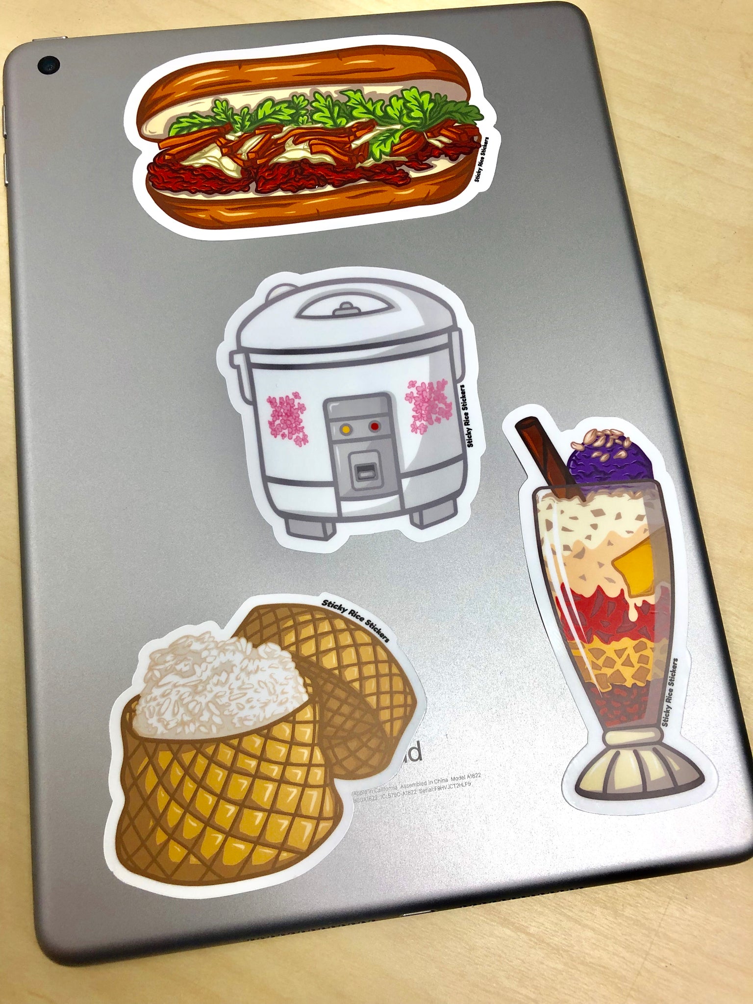 Rice Cooker Sticker / Paper Vinyl Sticker / Laptop Sticker / Cute